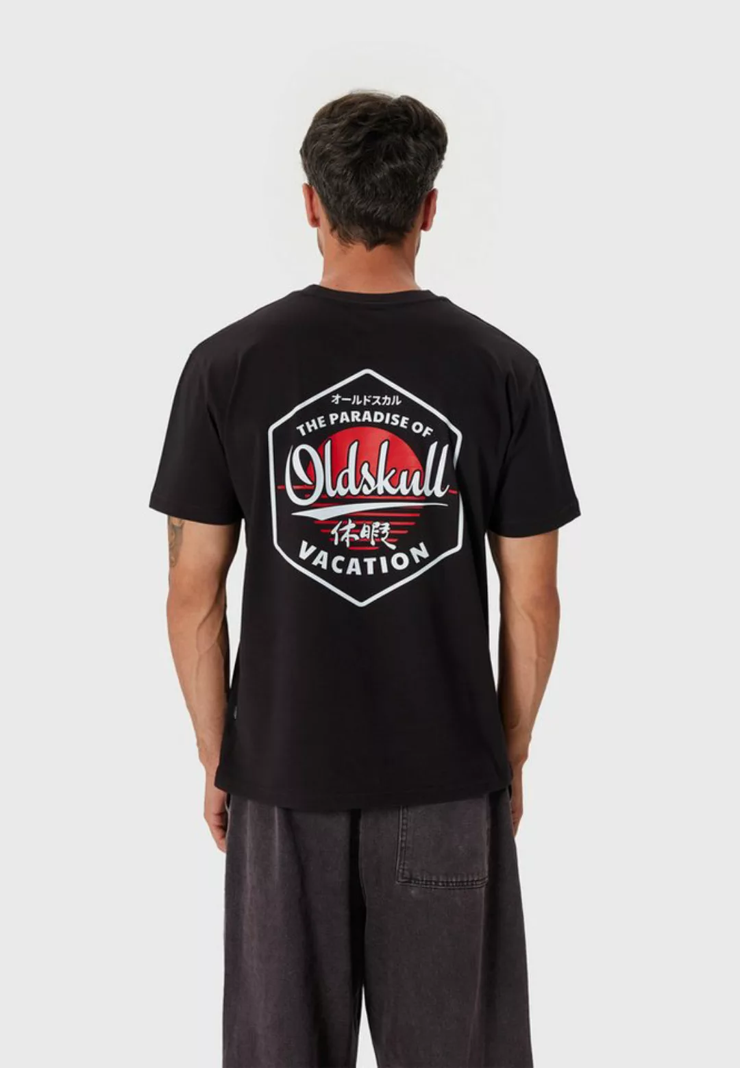 Oldskull T-Shirt Retro Vacation Logo Graphic günstig online kaufen