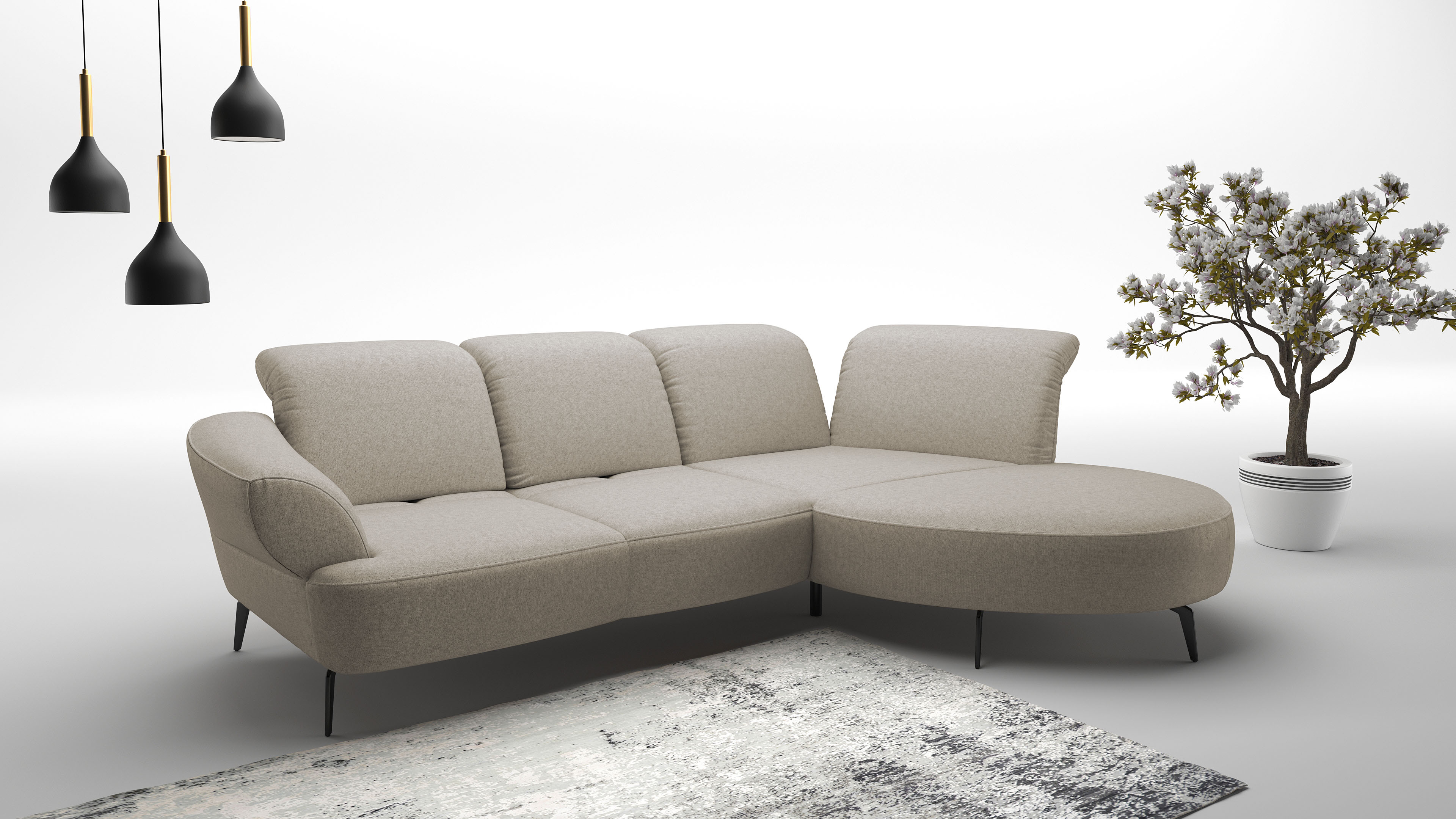 sit&more Ecksofa "Dance, L-Form, inkl. Sitztiefenverstellung", inkl. Click& günstig online kaufen