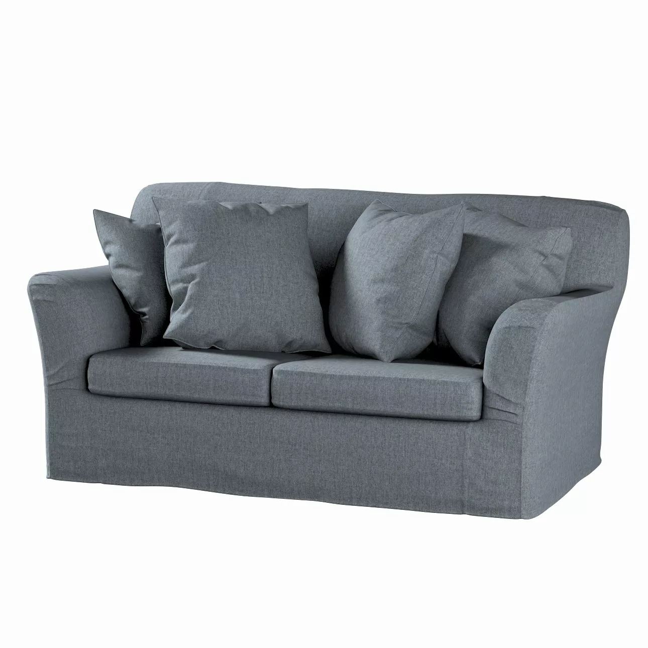 Bezug für Tomelilla 2-Sitzer Sofa nicht ausklappbar, grau, Sofahusse, Tomel günstig online kaufen