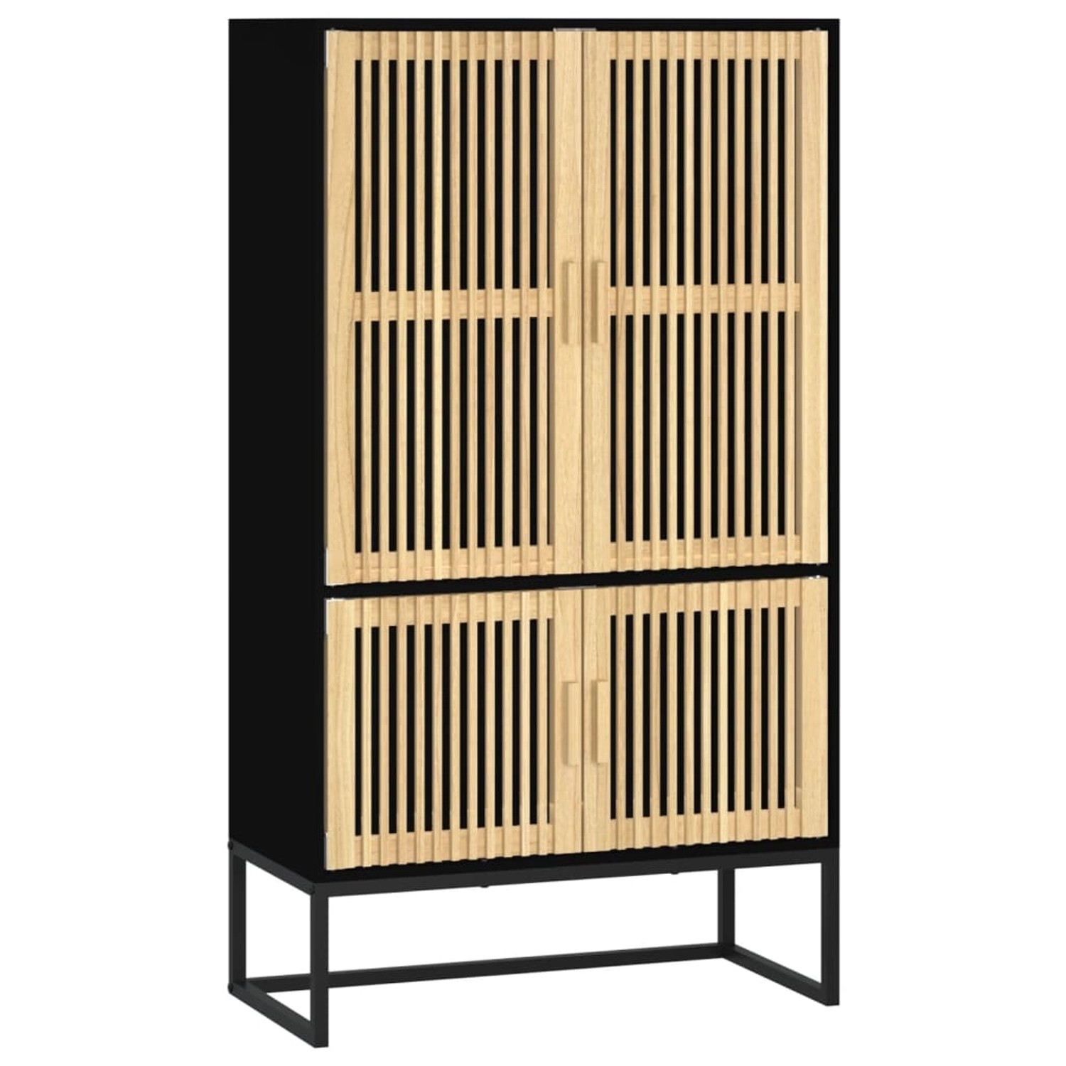 Vidaxl Highboard Schwarz 70x35x125 Cm Holzwerkstoff günstig online kaufen