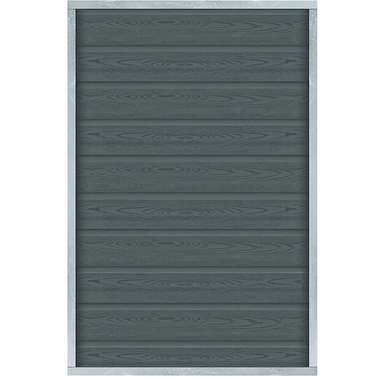 Plus Holz Sichtschutzzaun Artura WPC Schiefergrau 90 cm x 135 cm günstig online kaufen