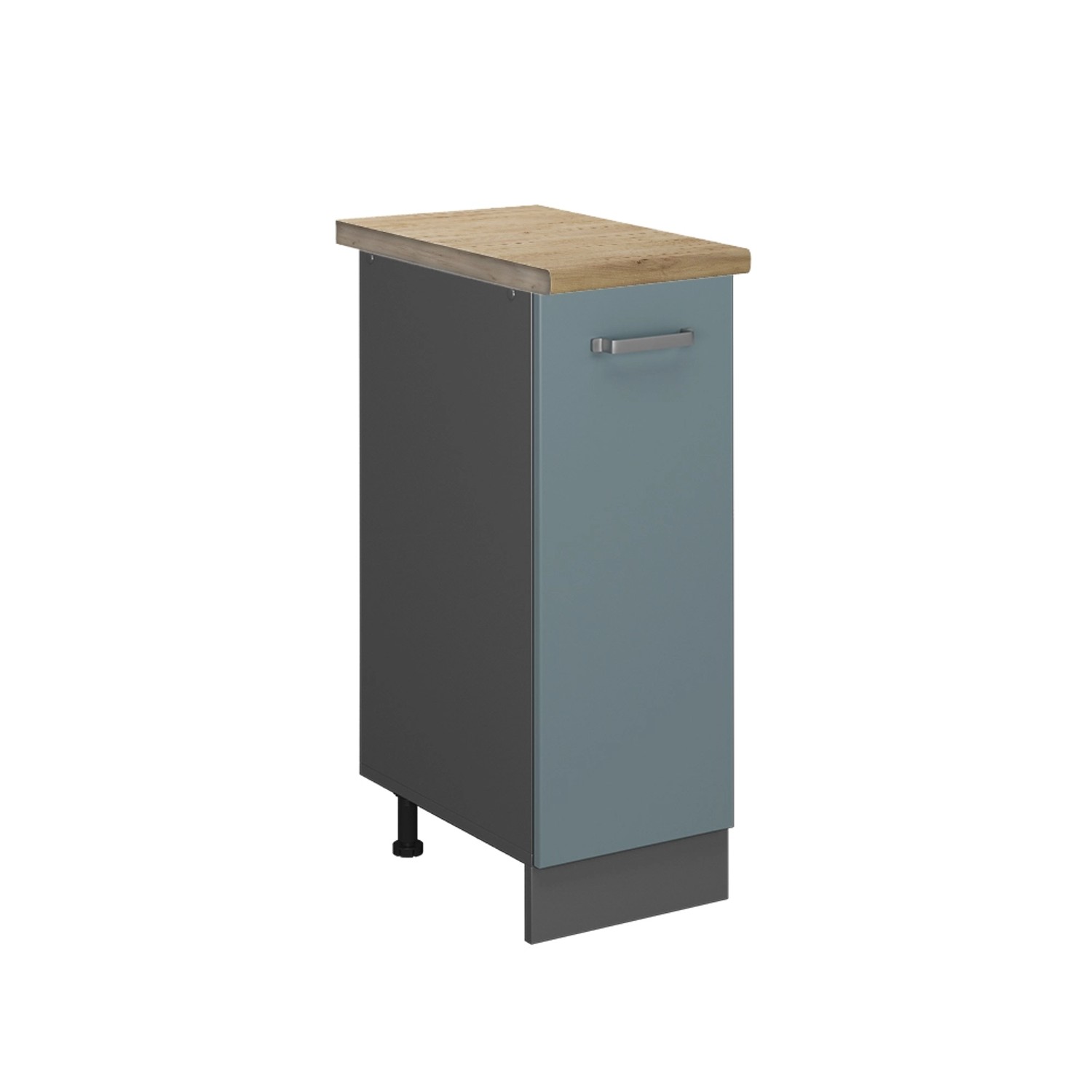 Vicco Apothekerschrank R-Line, Blau-Grau/Anthrazit, 30 cm günstig online kaufen