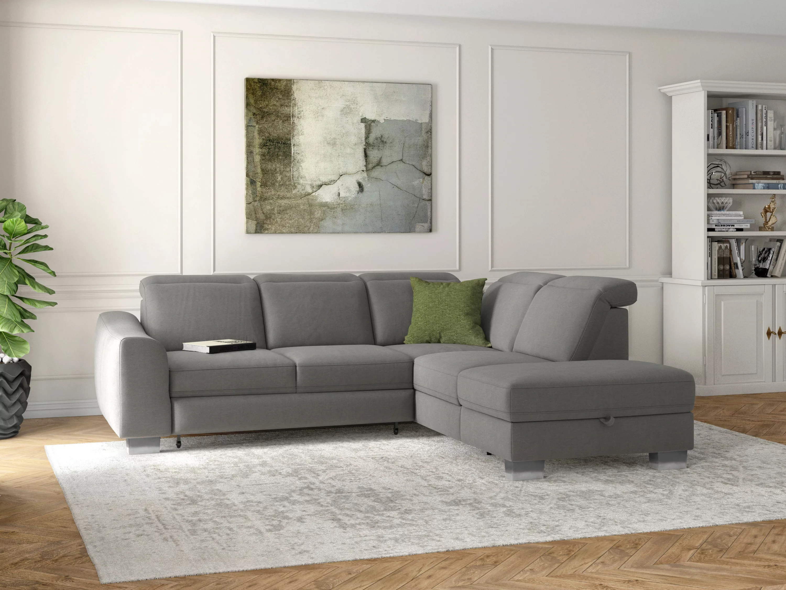 sit&more Ecksofa "Dundee L-Form", mit Federkern und Edelstahlfüßen, wahlwei günstig online kaufen