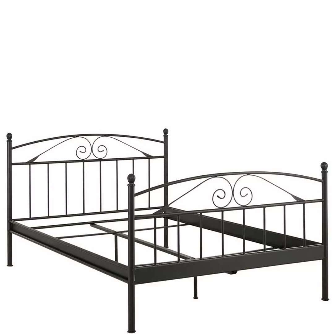 Futonbett in Schwarz Metall günstig online kaufen