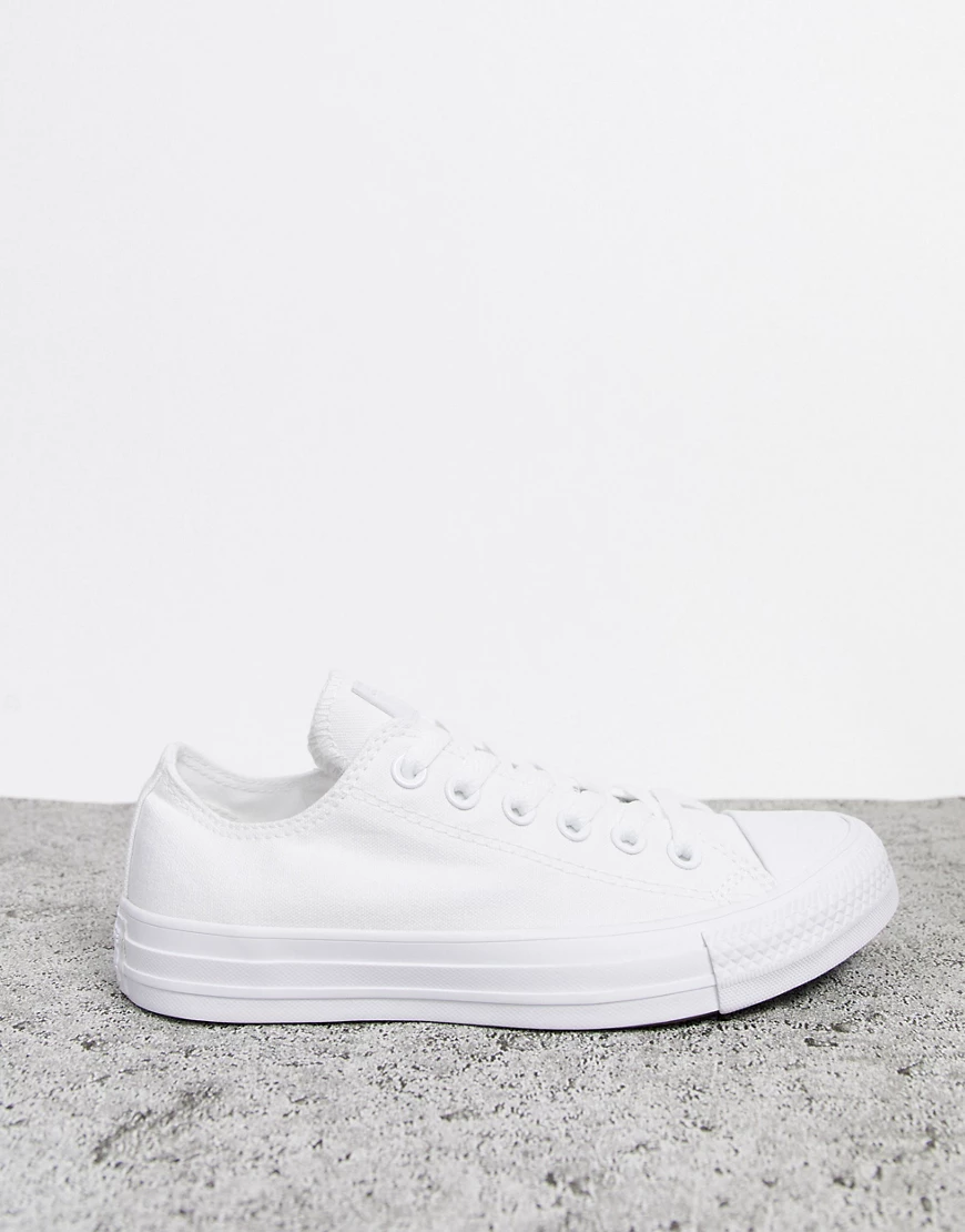 Converse – Chuck Taylor Ox – Sneaker in Dreifach-Weiß günstig online kaufen