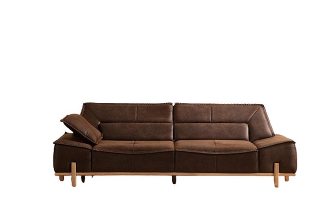 JVmoebel Sofa Couch Stoffsofa Dreisitzer Sofa Sitzer Polstersofa Braun Stof günstig online kaufen