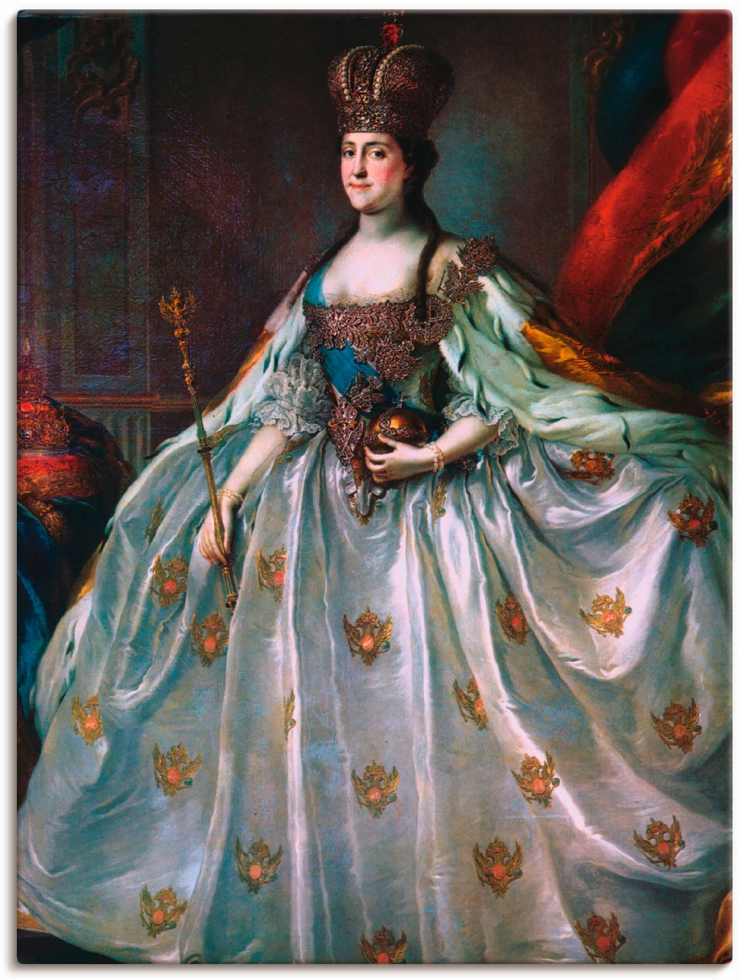 Artland Wandbild "Krönungsporträt der Katharina II.", Menschen, (1 St.) günstig online kaufen