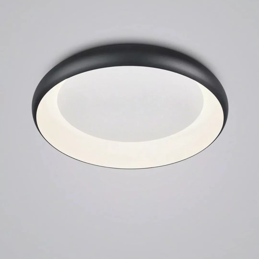 LED Deckenleuchte Tyra in Schwarz und Weiß 32W 1610lm günstig online kaufen