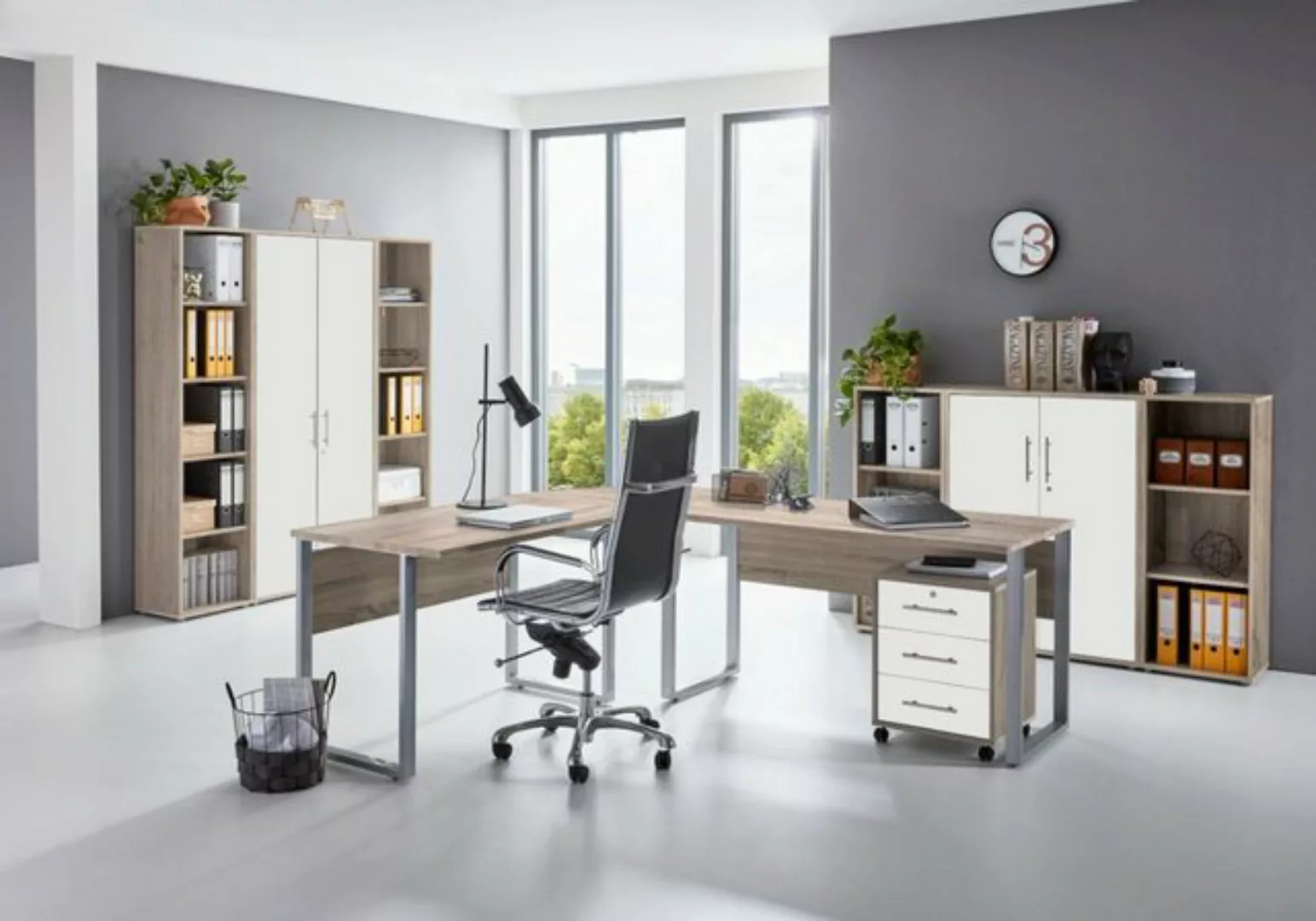 moebel-dich-auf Aktenschrank OFFICE EDITION Set 5 (Büromöbel-Set Aktenschrä günstig online kaufen