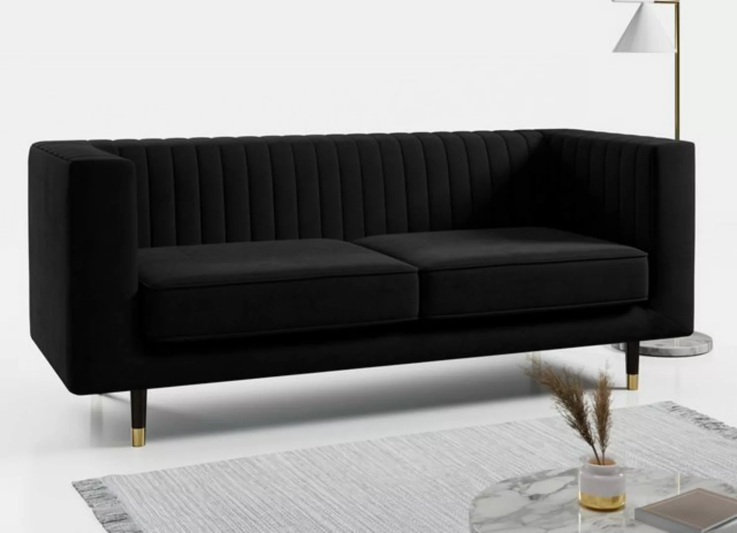 MKS MÖBEL Sofa ELMO 3, Ein Dreisitzer-Sofa, mit hohen Beinen, Modern Stil, günstig online kaufen