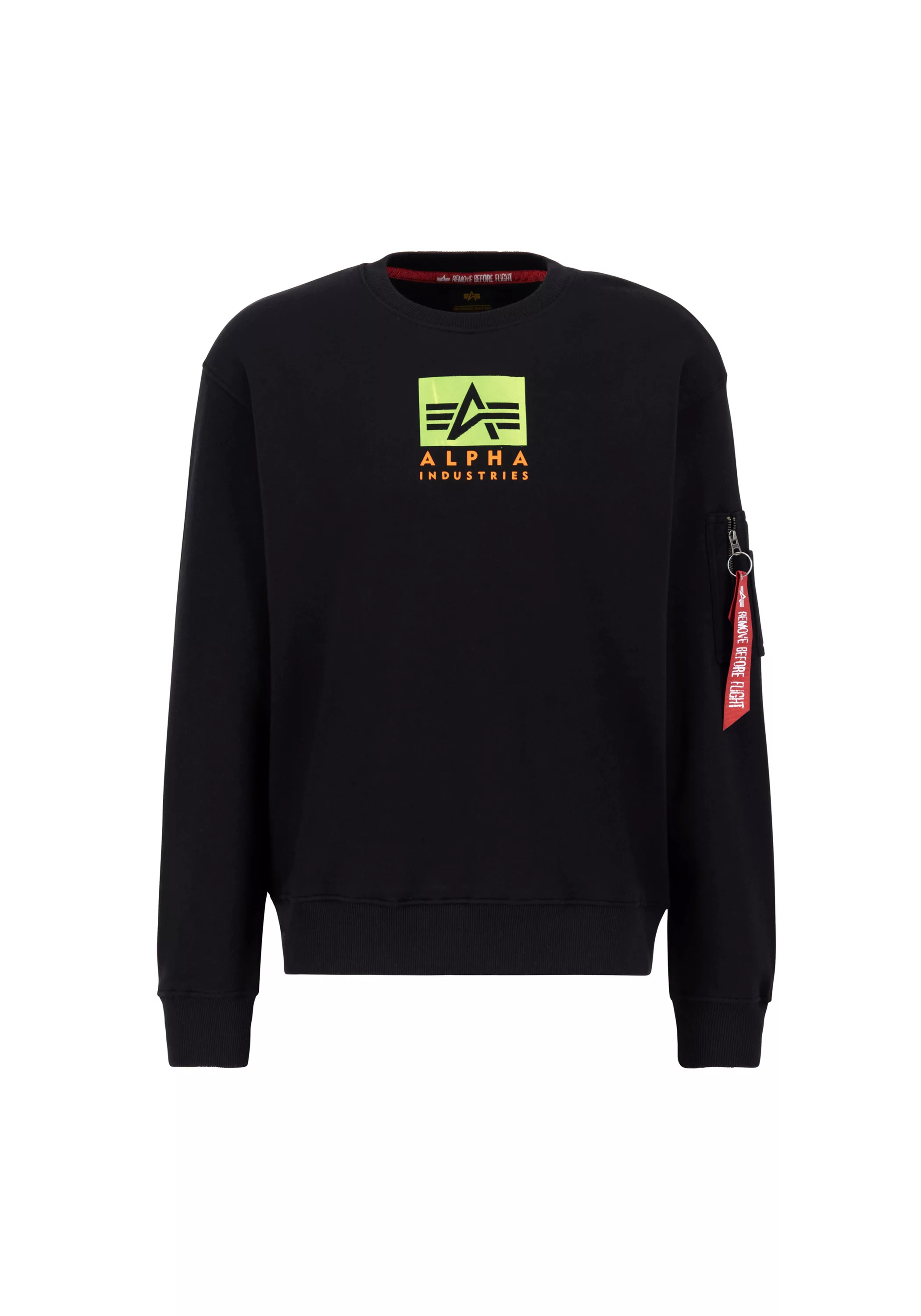 Alpha Industries Sweater "Alpha Industries Men - Sweatshirts Satin Logo Swe günstig online kaufen