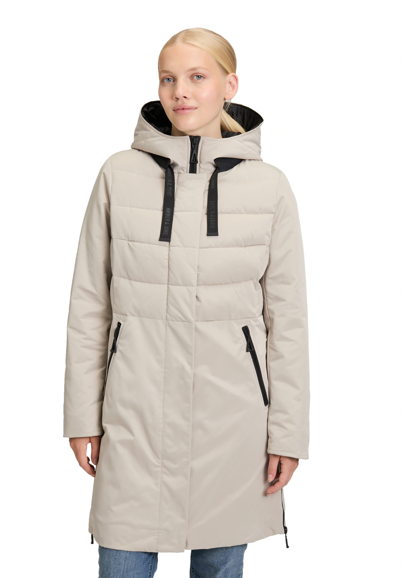 Amber & June Winterjacke "Amber & June Damen Winterjacke Kunstdaune", mit K günstig online kaufen