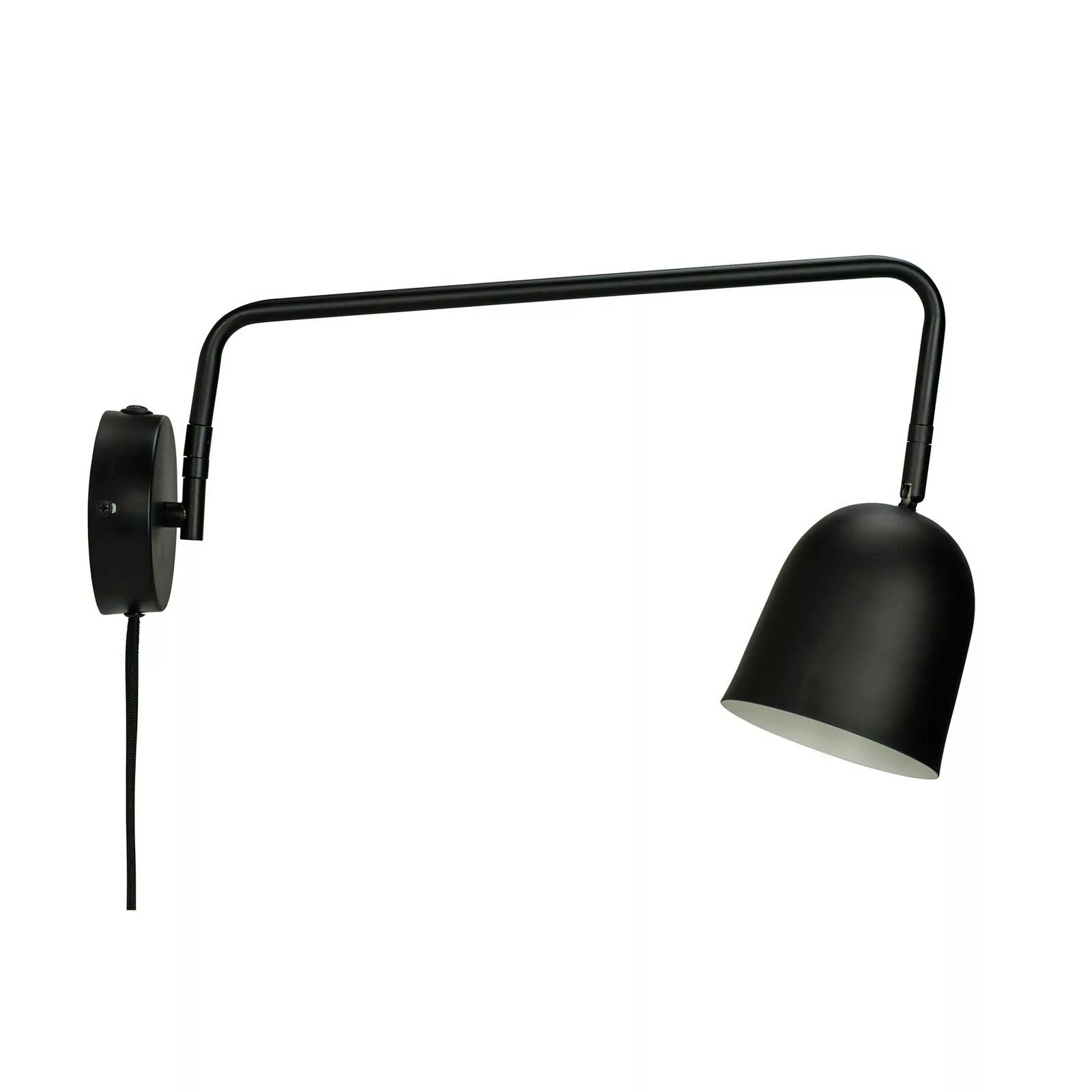 Dyberg Larsen Wandlampe Manchester, schwarz, Ausladung 45 cm günstig online kaufen