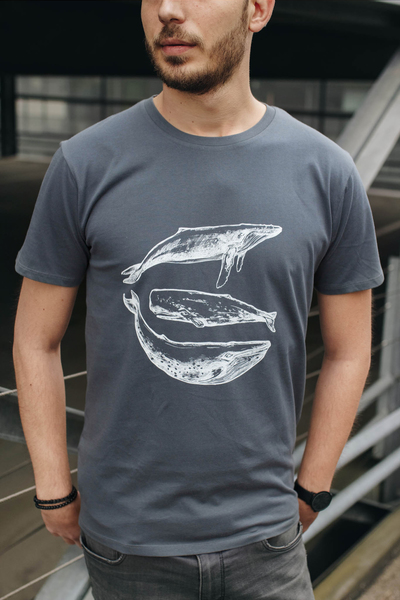 Three Whales Fair Trade / Bio Men Shirt _Dark Grey günstig online kaufen