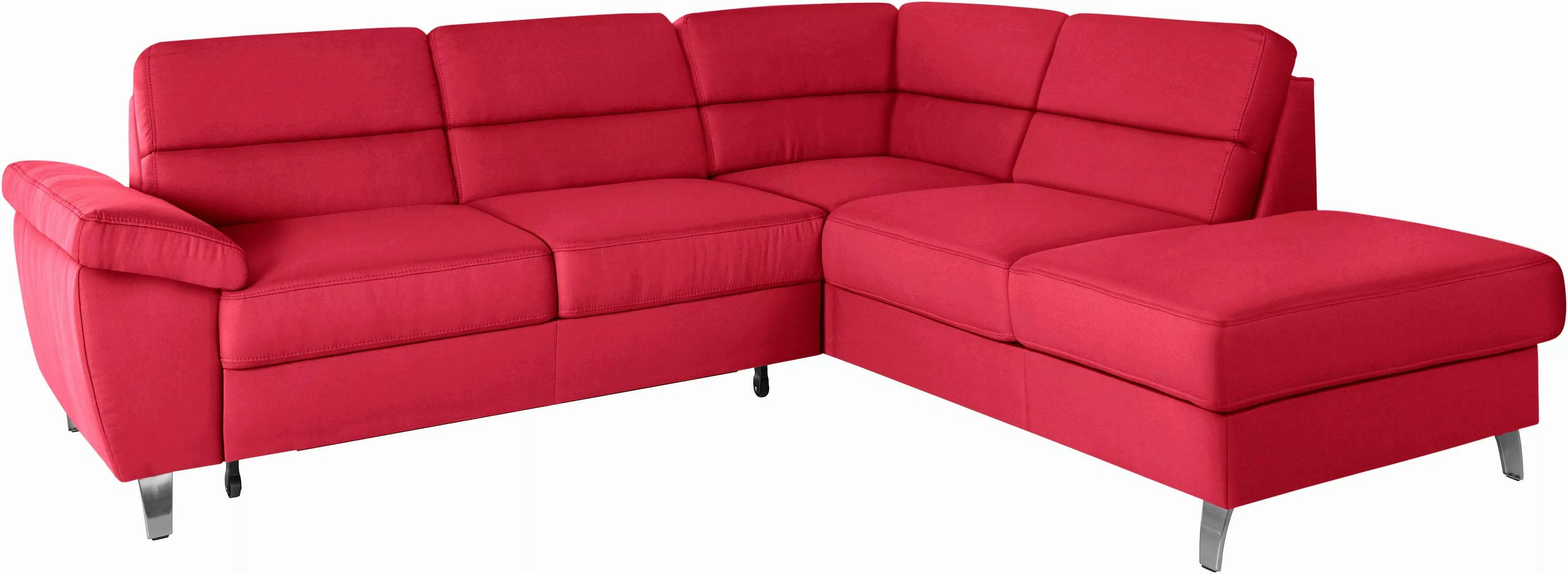 sit&more Ecksofa "Sorano L-Form", wahlweise mit Bettfunktion und Bettkasten günstig online kaufen