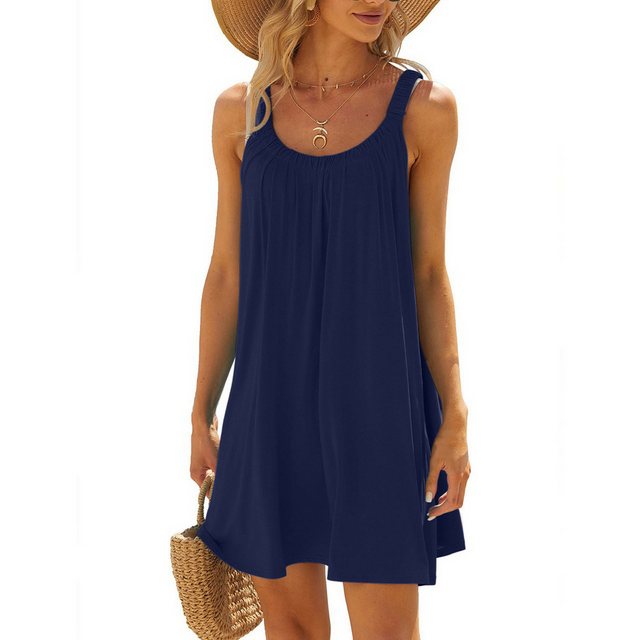 FIDDY Strandkleid Damen Strandkleid Sommer Freizeitkleid Sommerkleid günstig online kaufen