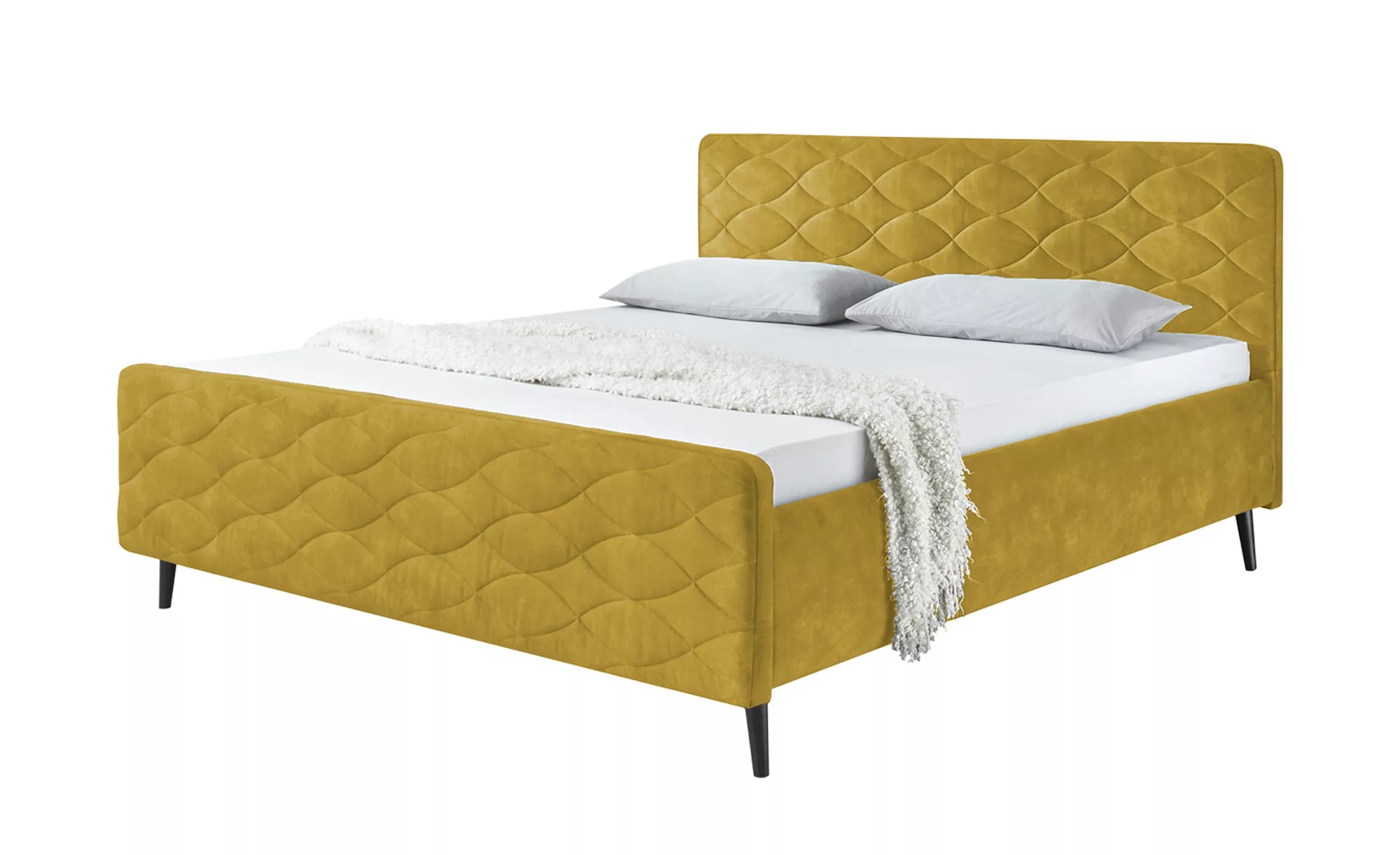 meinBett Polsterbettgestell - gelb - 189 cm - 102 cm - Betten > Doppelbette günstig online kaufen