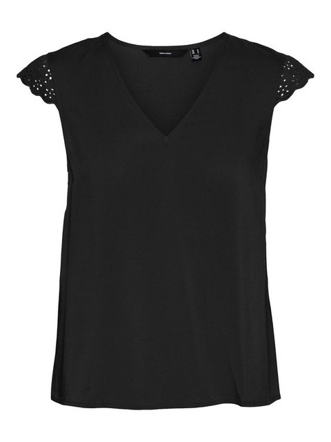 VERO MODA Spitzen- Bluse Ohne Ärmel Damen Schwarz günstig online kaufen