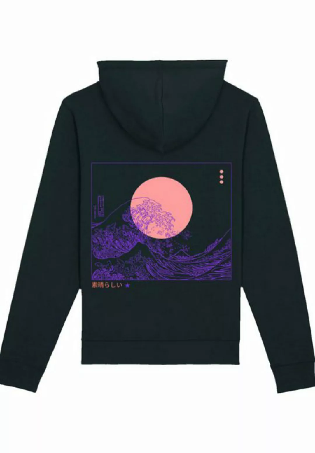 F4NT4STIC Kapuzenpullover Kanagawa Welle Premium Qualität günstig online kaufen