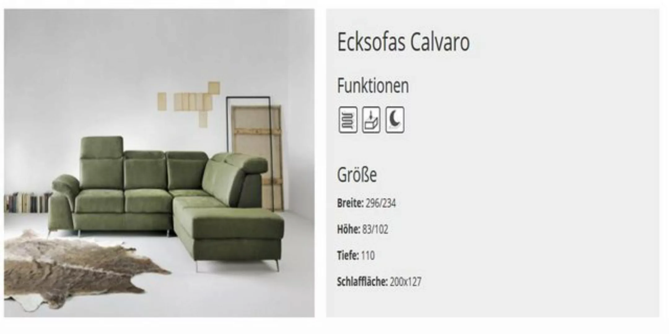 Xlmoebel Sofa Neuartiges Ecksofa für das Wohnzimmer mit Textilbezug - Desig günstig online kaufen