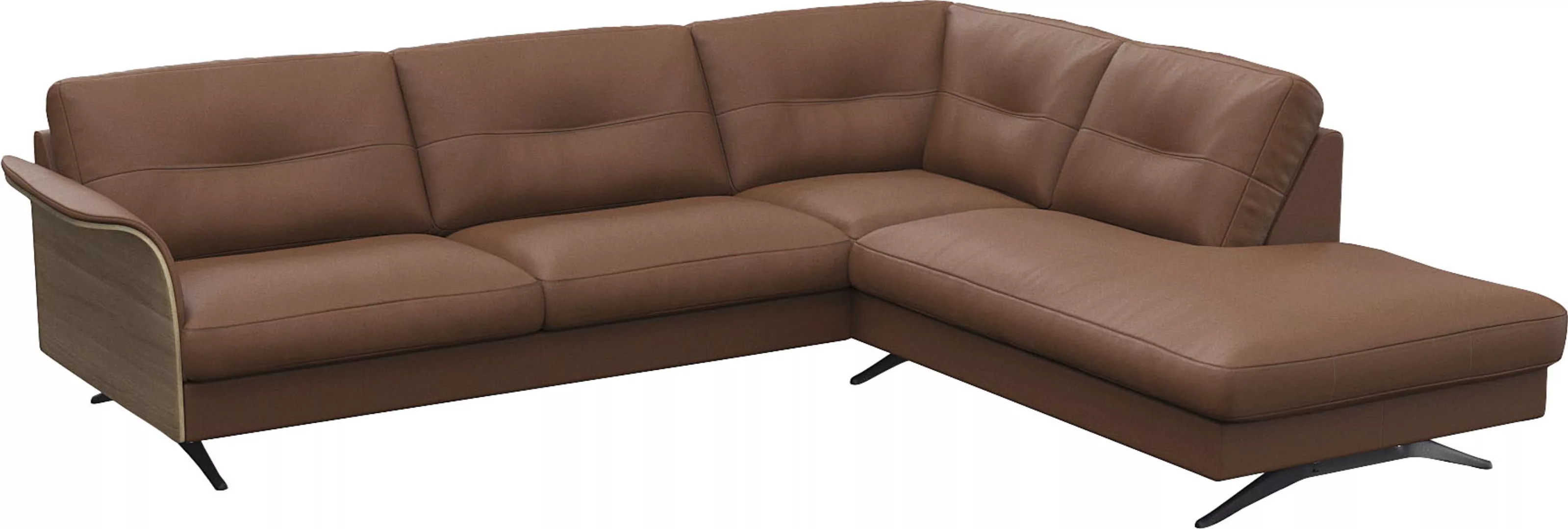 FLEXLUX Ecksofa »Glow, super bequem durch hochwertigem Sitzaufbau mit Feder günstig online kaufen