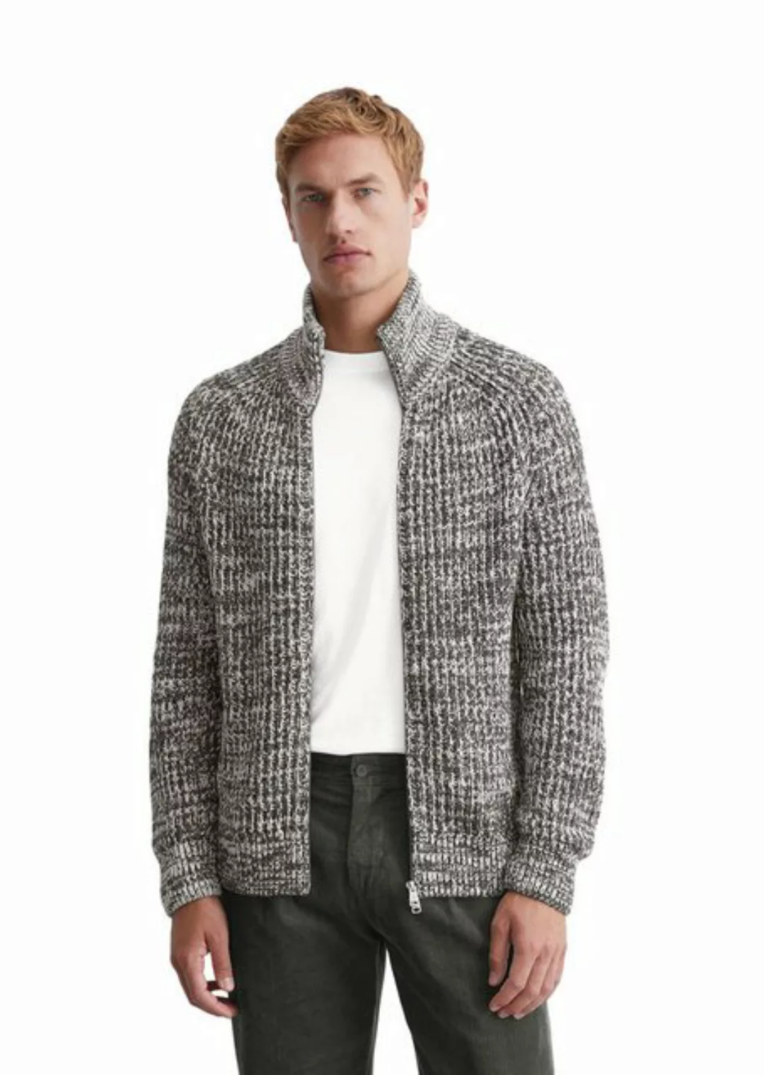 Marc O'Polo Cardigan aus zweifarbigem Bio-Baumwoll-Garn günstig online kaufen