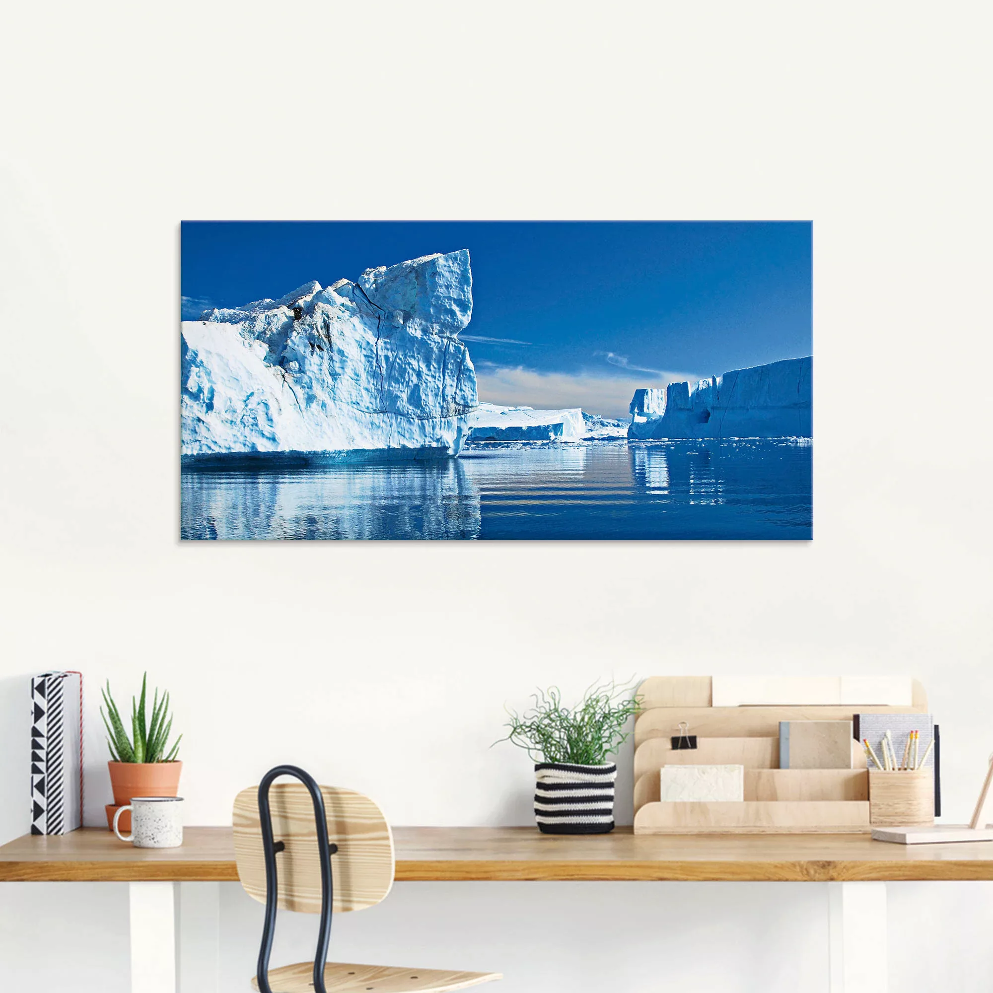 Artland Glasbild "Eisberge - Diskobucht - Grönland", Arktis, (1 St.) günstig online kaufen
