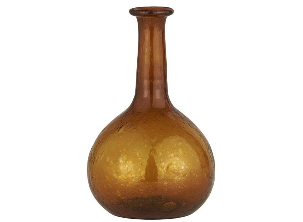 Vase langer Hals UNIKA Braun günstig online kaufen