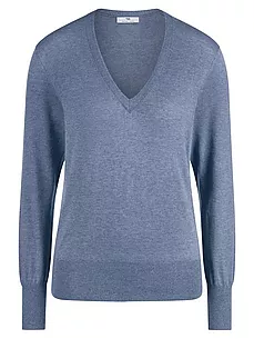 V-Pullover Peter Hahn blau günstig online kaufen
