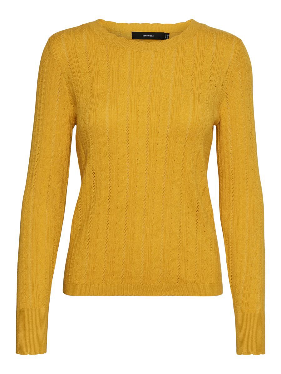 VERO MODA Strukturierter Bluse Damen Gelb günstig online kaufen