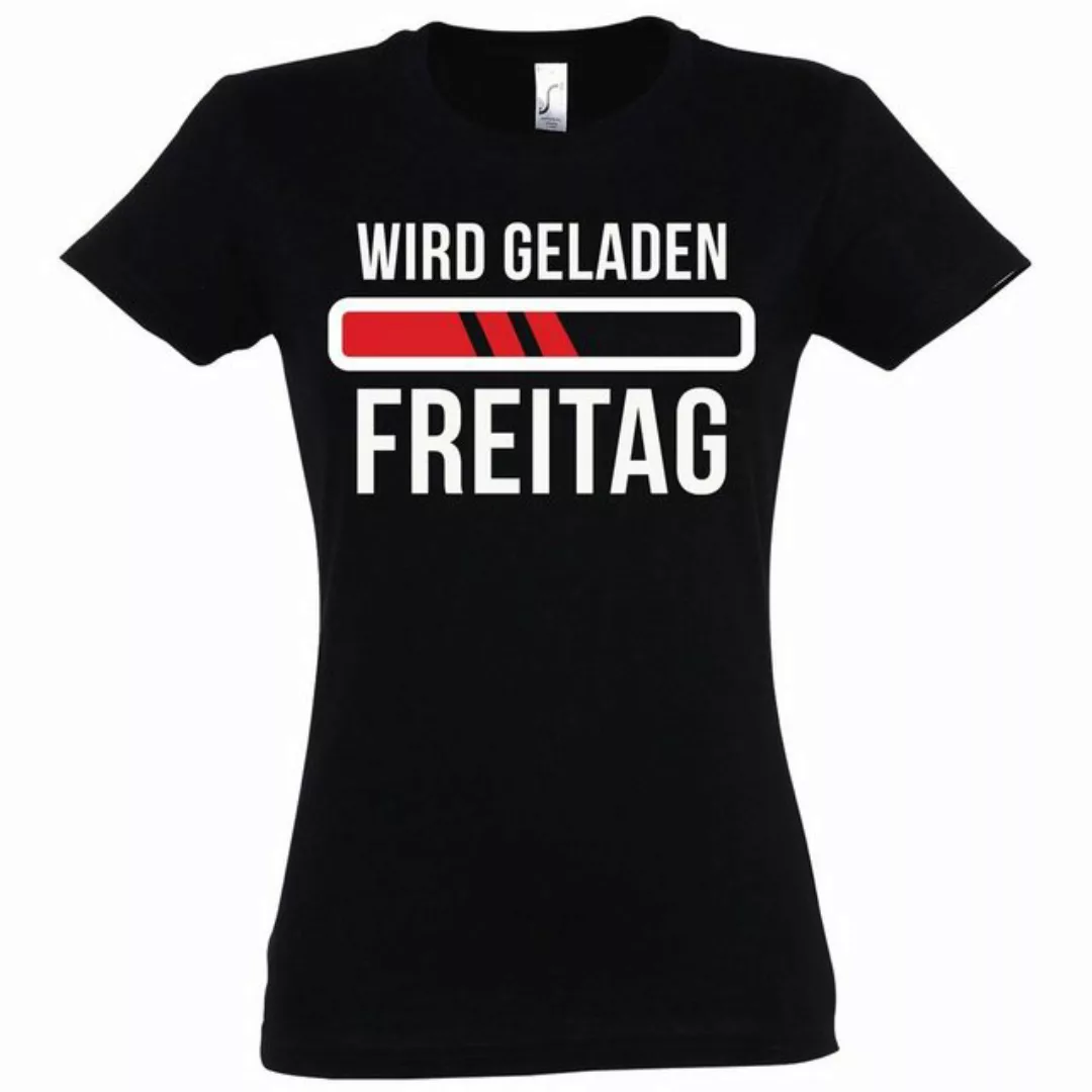 Youth Designz T-Shirt "Wird geladen Freitag" Damen T-Shirt mit modischem Pr günstig online kaufen