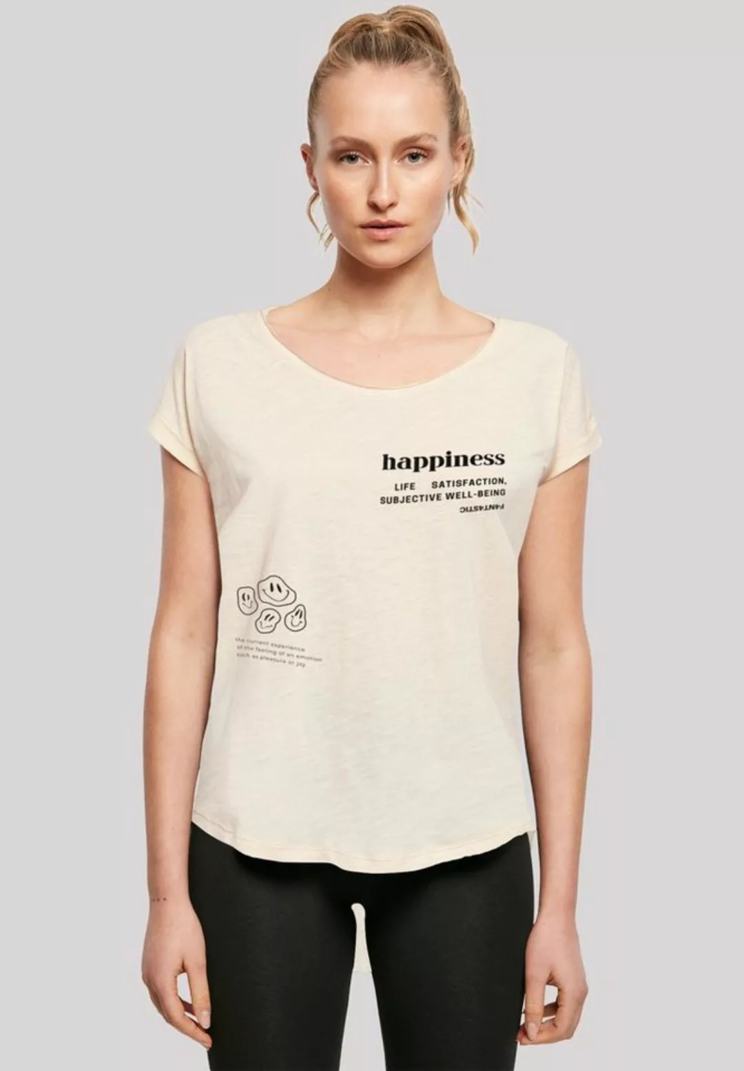 F4NT4STIC T-Shirt "happiness LONG TEE", Print günstig online kaufen