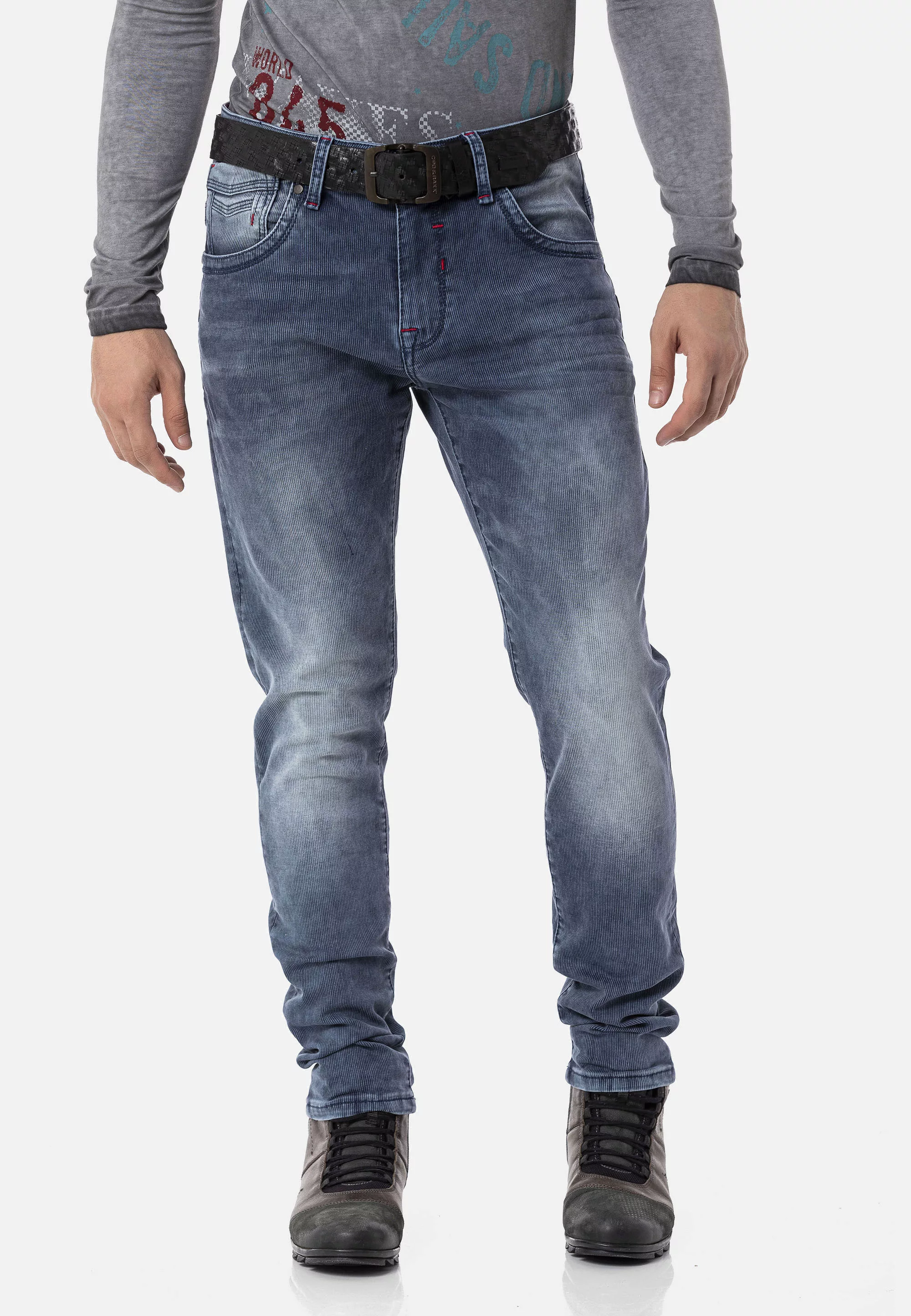 Cipo & Baxx Straight-Jeans, in stilvollem Cord-Design günstig online kaufen