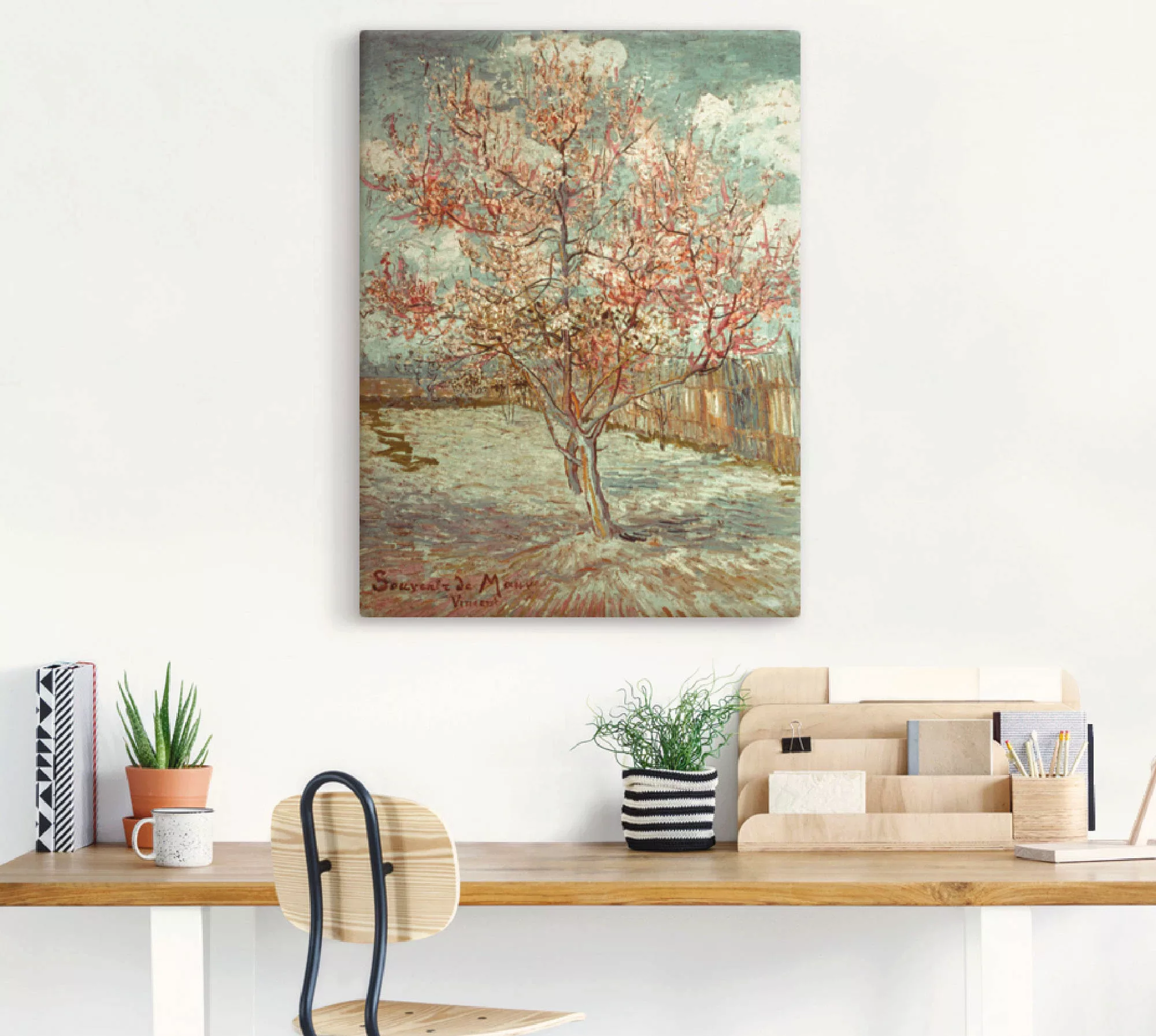 Artland Wandbild »Blühender Pfirsichbaum, 1888«, Wiesen & Bäume, (1 St.), a günstig online kaufen