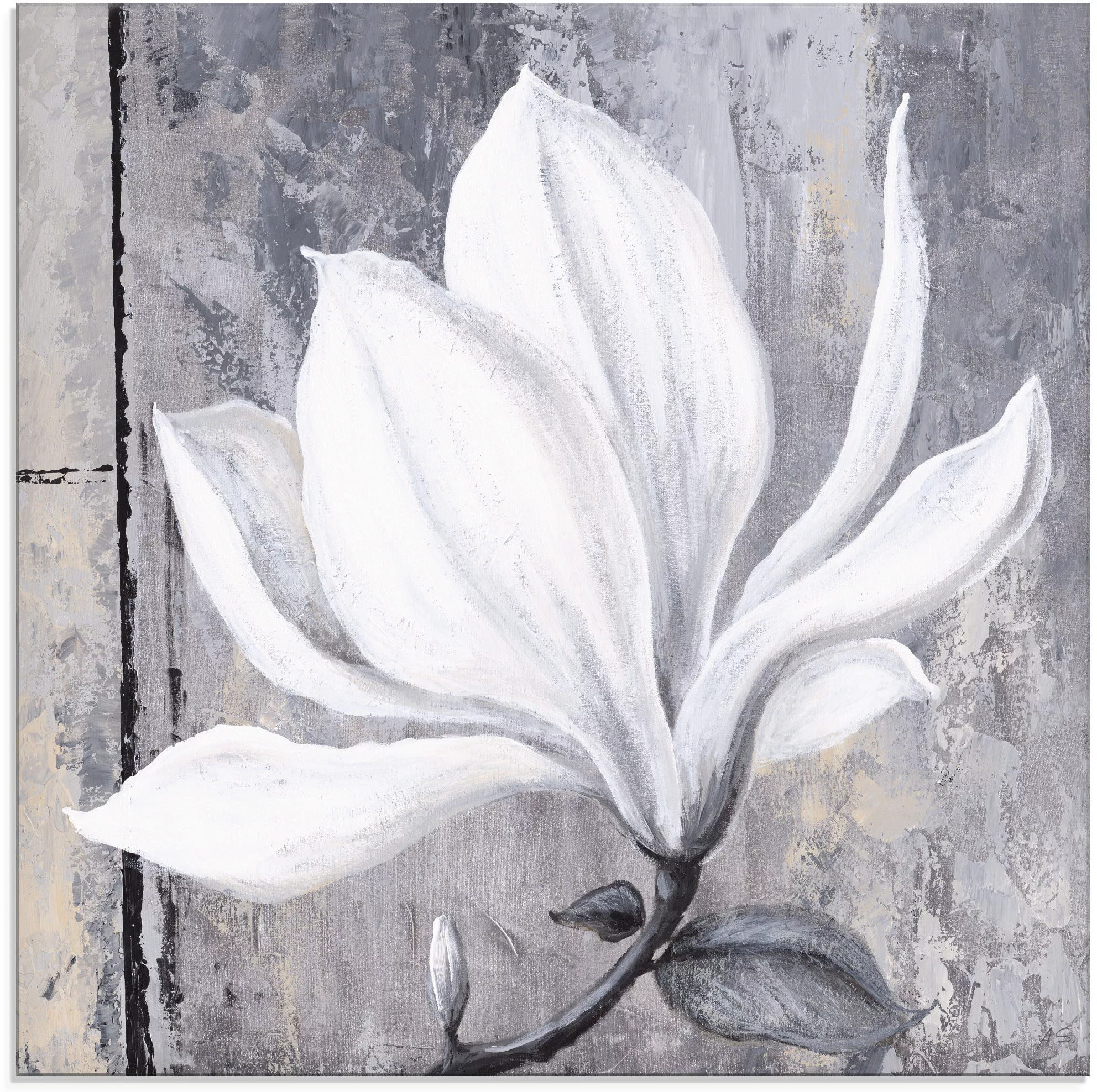 Artland Glasbild »Klassische Magnolie«, Blumen, (1 St.), in verschiedenen G günstig online kaufen