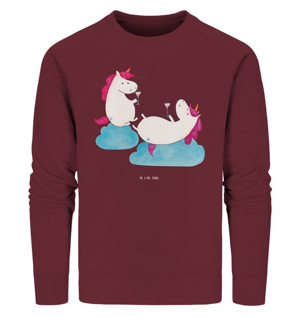 Mr. & Mrs. Panda Longpullover Größe M Einhorn Sekt - Burgundy - Geschenk, E günstig online kaufen