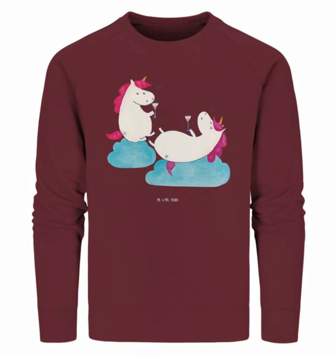 Mr. & Mrs. Panda Longpullover Größe XL Einhorn Sekt - Burgundy - Geschenk, günstig online kaufen