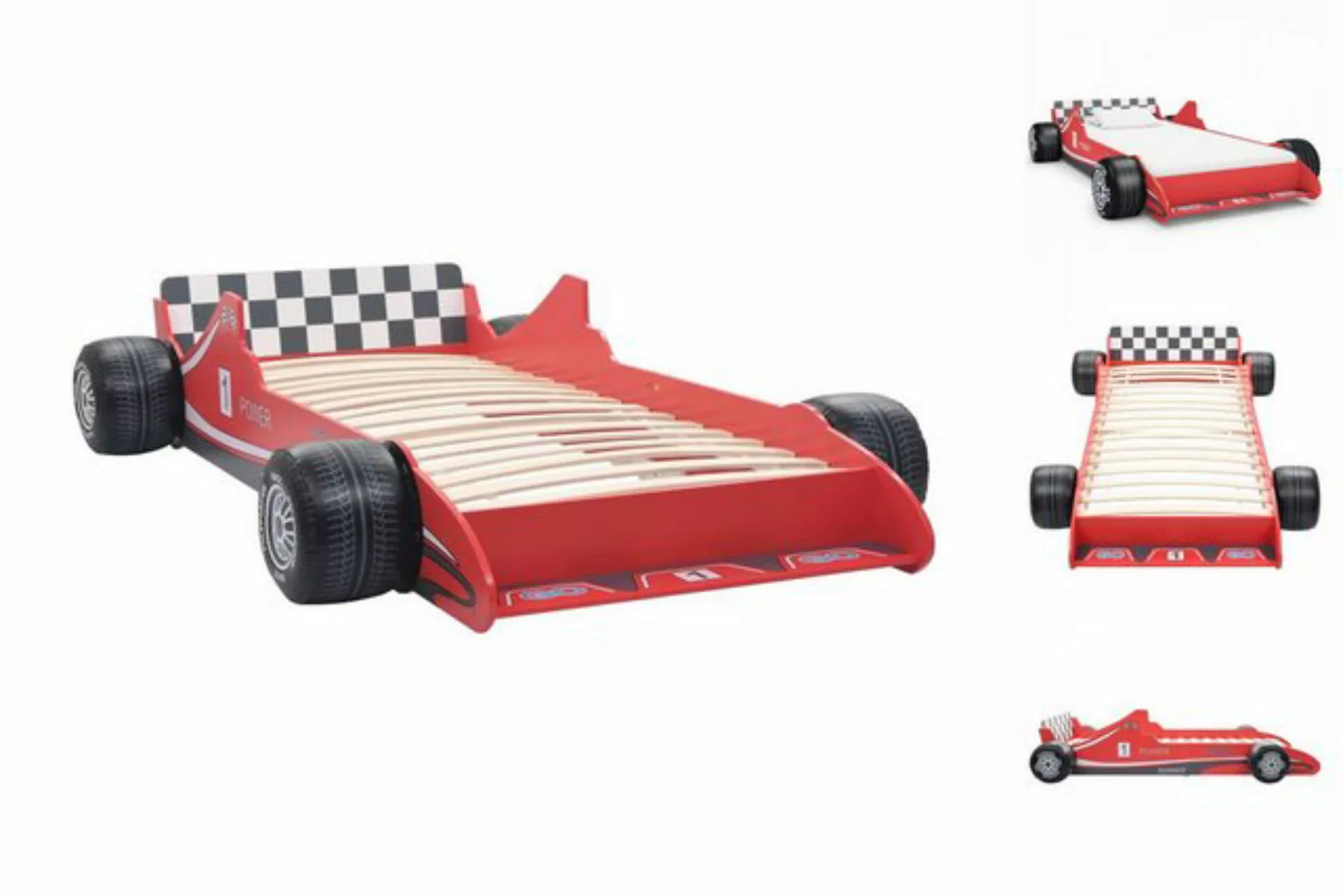 Kinderbett Im Rennwagen-design 90 X 200 Cm Rot günstig online kaufen