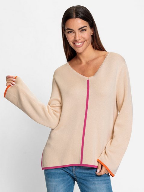 heine Strickpullover V-Ausschnitt-Pullover günstig online kaufen