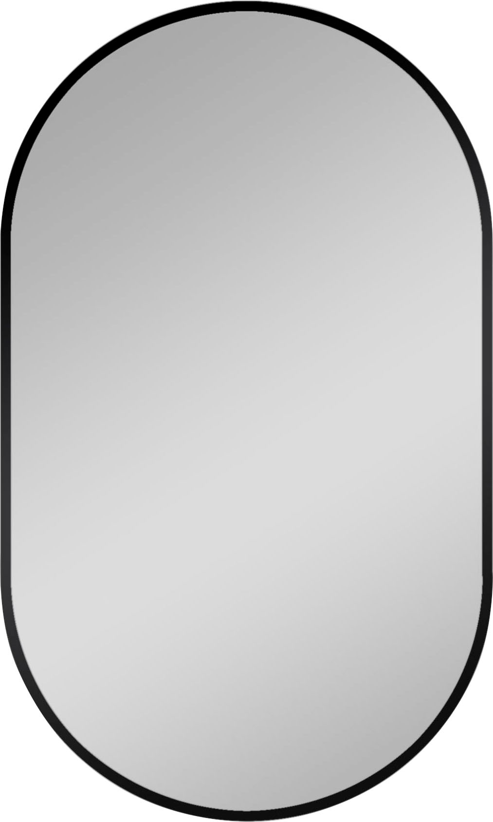 Talos Dekospiegel "LED Design Spiegel oval schwarz, 45x75 cm", (1 St.), LED günstig online kaufen