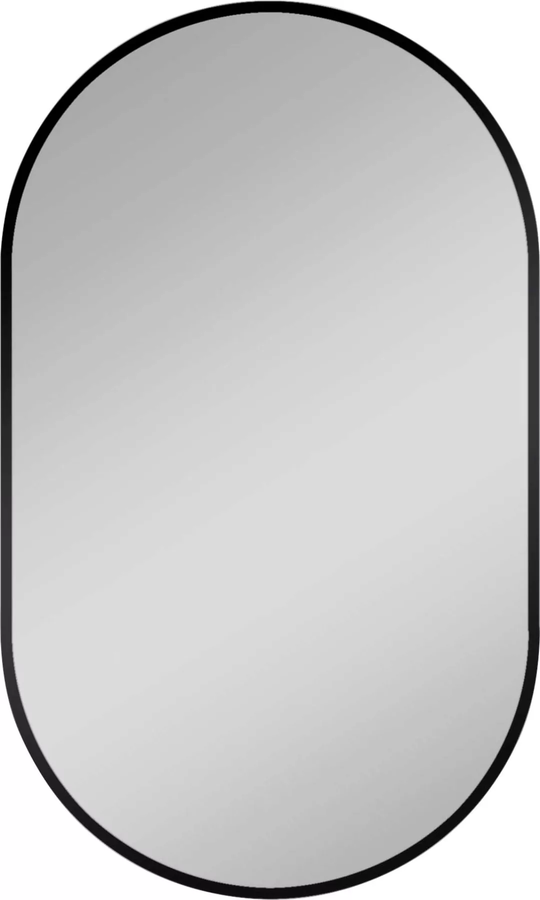 Talos Dekospiegel »LED Design Spiegel oval schwarz, 45x75 cm«, (1 St.) günstig online kaufen