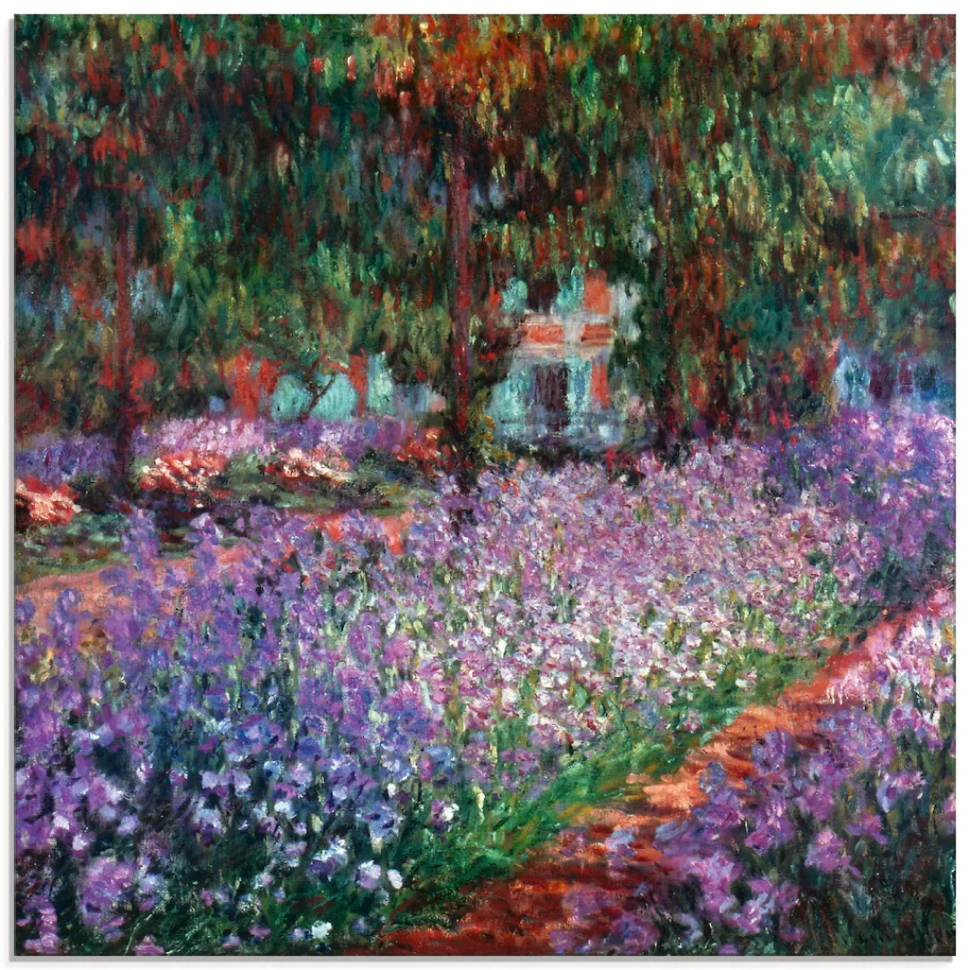 Artland Glasbild »Der Garten des Künstlers bei Giverny«, Garten, (1 St.) günstig online kaufen