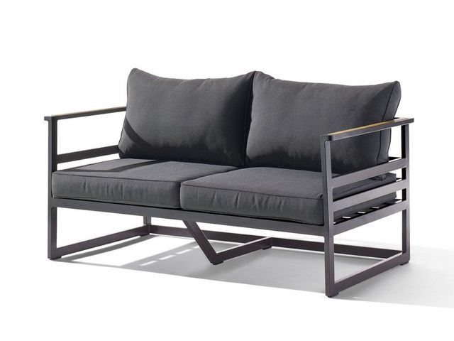 sieger EXKLUSIV Loungesofa Sieger Sydney Lounge 2- Sitzer Sofa eisengrau/gr günstig online kaufen