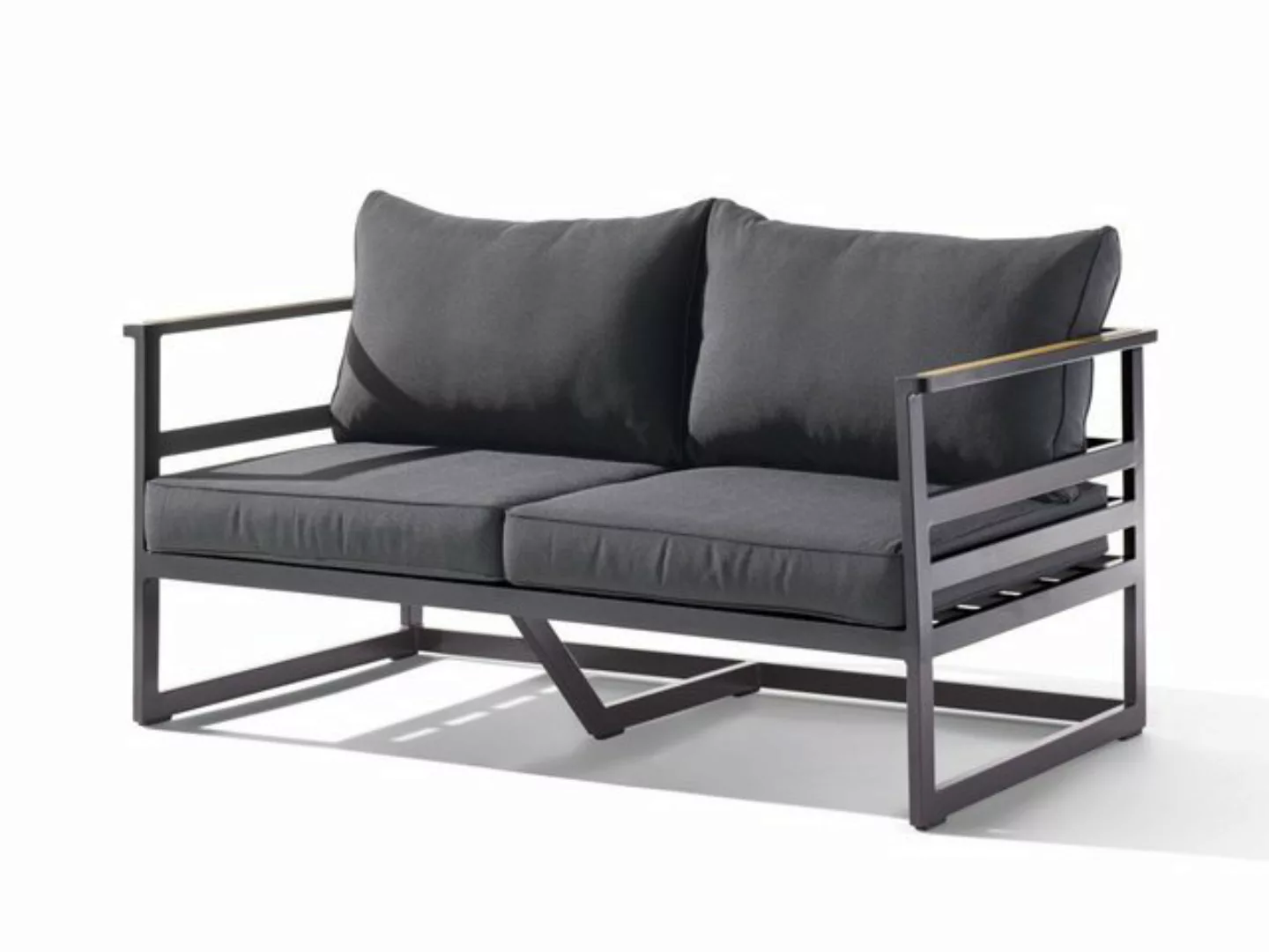 sieger EXKLUSIV Loungesofa Sieger Sydney Lounge 2- Sitzer Sofa eisengrau/gr günstig online kaufen