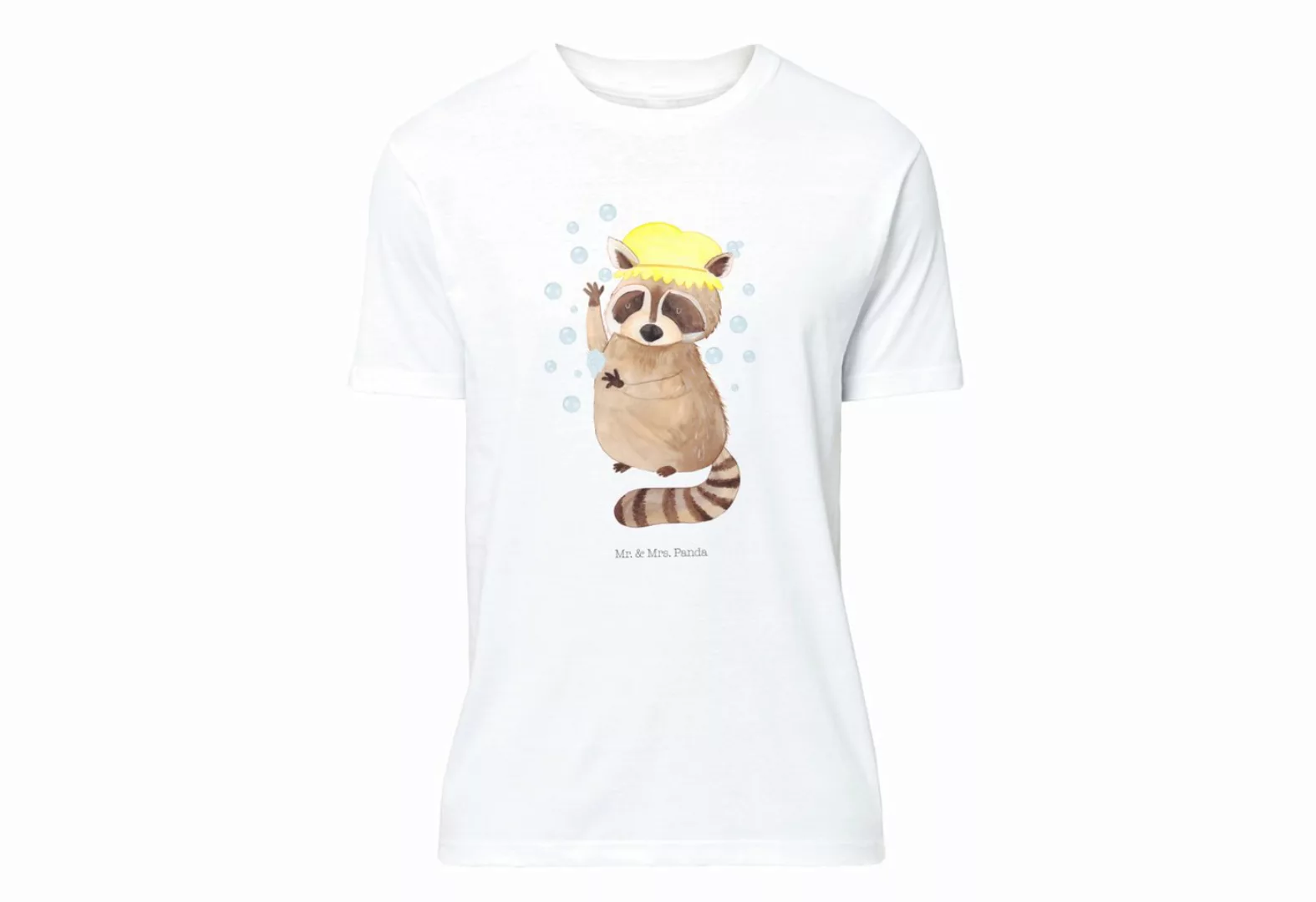 Mr. & Mrs. Panda T-Shirt Waschbär - Weiß - Geschenk, T-Shirt mit Spruch, Pl günstig online kaufen