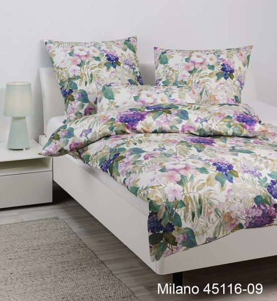 Janine Janine Mako-Satin Bettwäsche MILANO 45116 multicolor Größe:  40x80 c günstig online kaufen