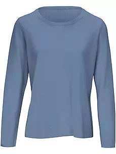 Rundhals-Pullover aus Schurwolle und Kaschmir include blau günstig online kaufen