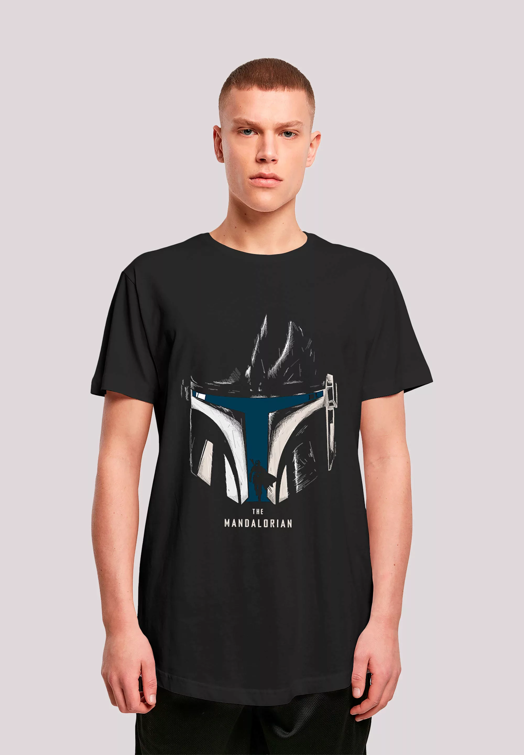 F4NT4STIC T-Shirt "Star Wars The Mandalorian Helmet Silhouette", Print günstig online kaufen