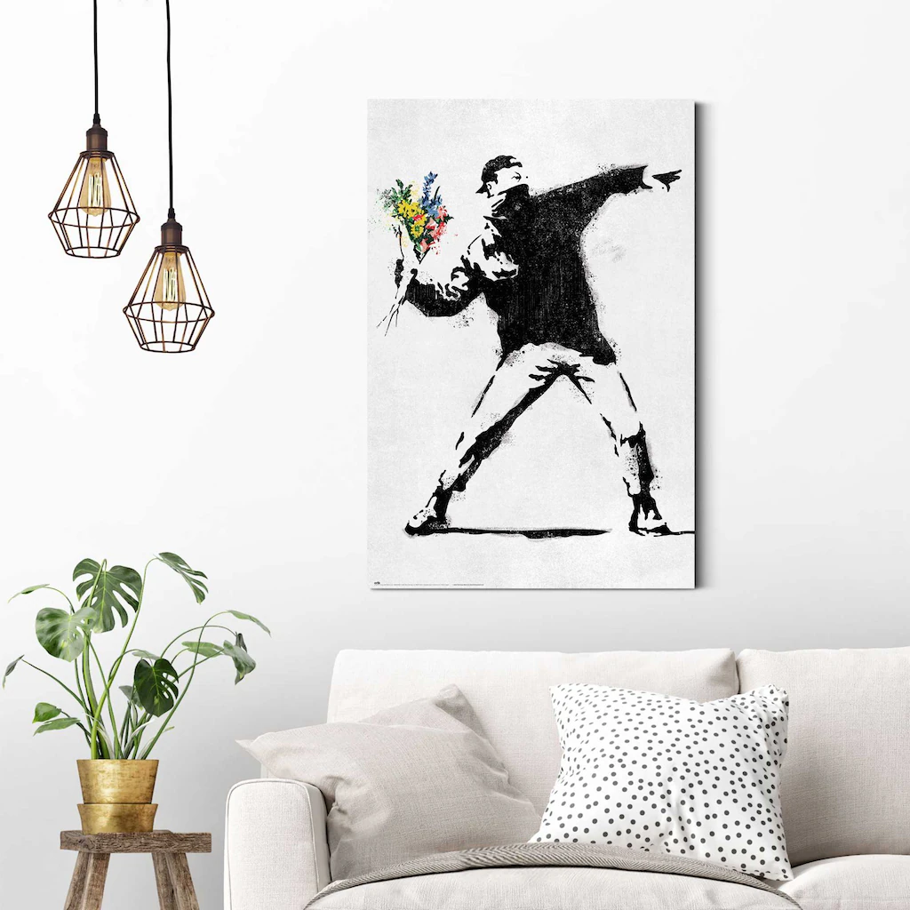 Reinders Deco-Panel "Banksy - flower bomber" günstig online kaufen