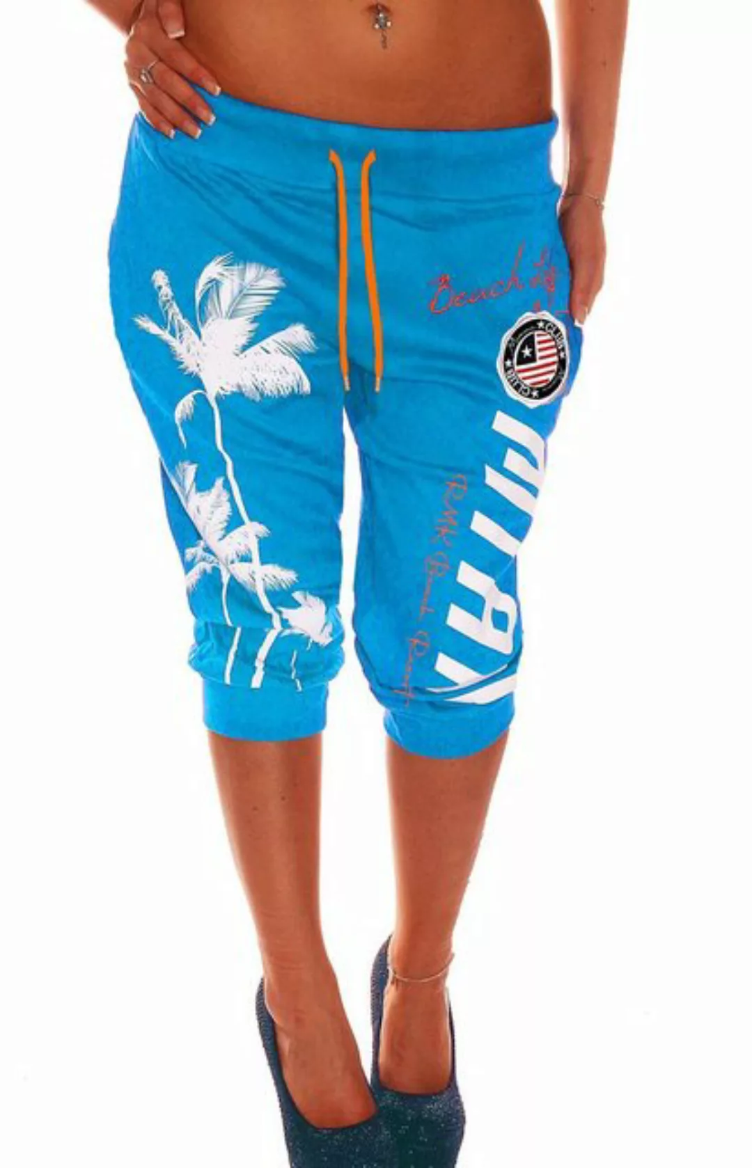 RMK Sweatshorts Damen Short Bermuda Kurze Jogginghose 3/4 Hose Sport Miami günstig online kaufen